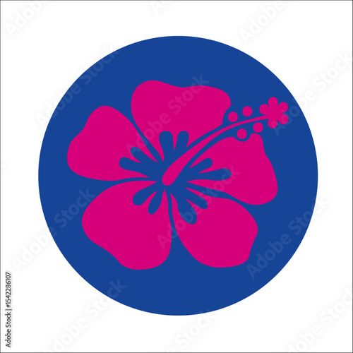 LOGOS MARCA ISOTIPO VERANO HIBISCUS