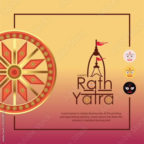 Happy Rath Yatra Festival Celebration