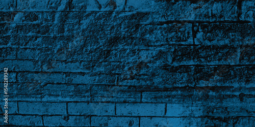 Deeply weathered and pitted stone wall, showing erosion and a rich blue saturation from artistic rendering.
