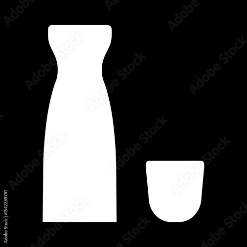 Sake Bottle and Cup