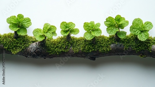 Close-up of a branch with new growth