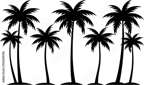 Minimalist Tree Silhouette Vector Set – Forest Elements for Illustrators