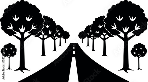 Nature Tree Shapes – Isolated Silhouette Vector Bundle for Design Use