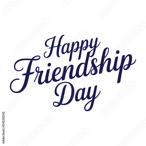 Creative Design Template: Vector Illustration of Best Friends Text
