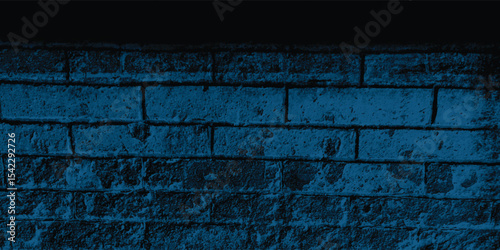 Monochrome blue photograph of a stone wall, emphasizing its form, shadows, and the interplay of light on its rugged surface.
