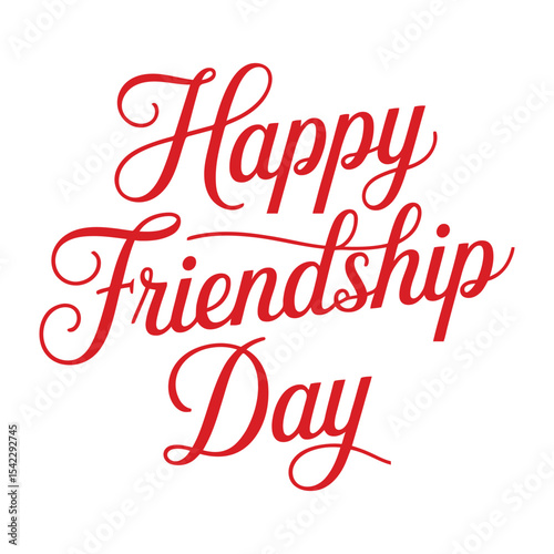 Creative Design Template: Vector Illustration of Best Friends Text
