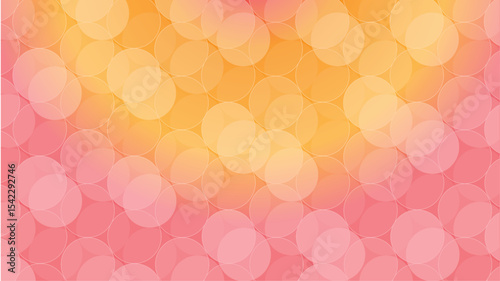 Sunset Bokeh Circle Gradient Background