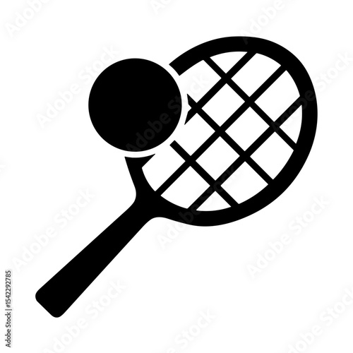 Tennis Racquet and Ball
