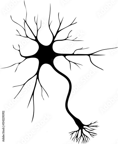  Neuron Silhouette