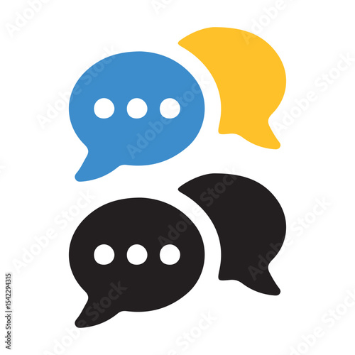 vector illustration of a speech bubble