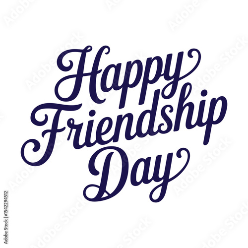 Creative Design Template: Vector Illustration of Best Friends Text
