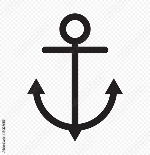 Anchor icon set. Anchor symbol logo. Anchor marine icon. Anchors icon template. Anchor vector icon, Anchors icons set. Logo for boat