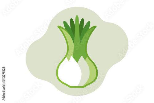 Leek Vegetable Isolated Line Drawing