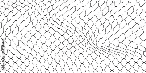 Curved net pattern. Seamless design for sportswear or equipment like soccer goals, volleyball nets, basketball hoops, hockey nets, and athletic gear.