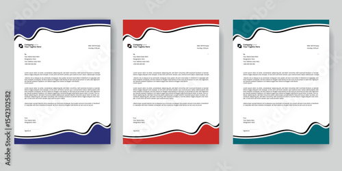 Creative Agency Letterhead Template – Editable & Print Ready A4 Design