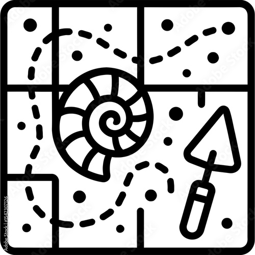 Clean vector design of site mapping symbol