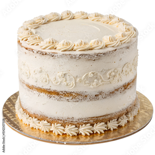 Naked Cake Dessert Isolated on Transparent Background