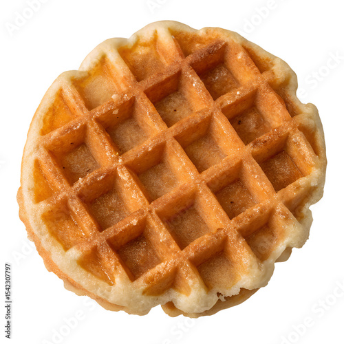 Waffle isolated on transparent background