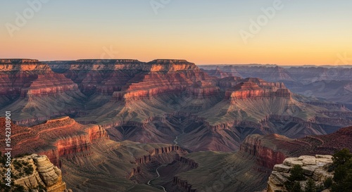 Majestic Grand Canyon Views at Sunset in Arizona