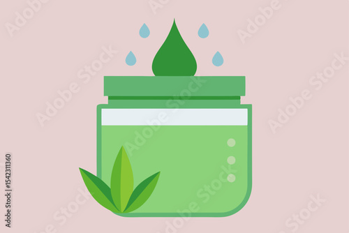 vector illustration of an abstract background with leaves