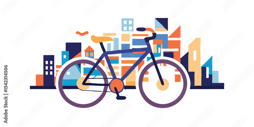 Fototapeta premium bicycles in the city