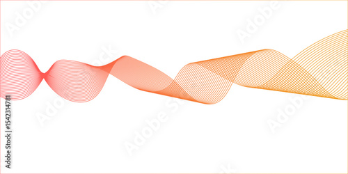 Abstract white background with multicolor wave, 3d render holographic iridescent neon curved wave in motion background, colored spiral on a white background, gradient design element for banners.