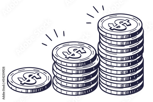 Stack of Coins Financial Icon