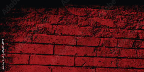 Seamlessly repeatable pattern of a deep red stone wall, ideal for digital art, website backgrounds, or overlays with prominent shadows.
