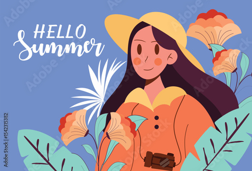 Summer postcard templates vibrant designs for vacation greetings