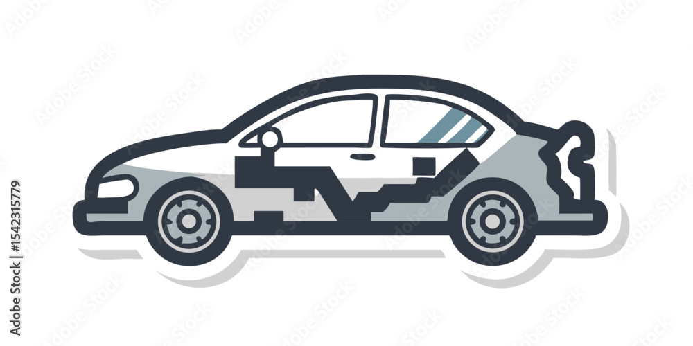 Fototapeta premium colorful car vector