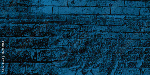 Architectural detail of a classic urban wall in a striking blue, focusing on its craftsmanship and weathered look.
