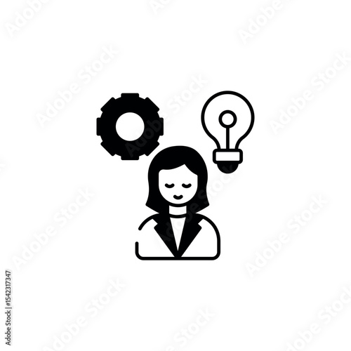Skills Assessment icon design with white background stock illustration