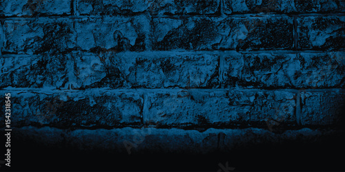 Abstract composition of a dark, blue-tinged wall, creating a moody, evocative, and visually deep atmosphere.

