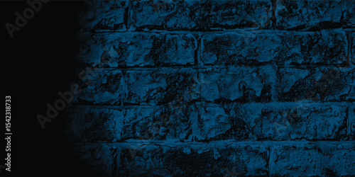 Exterior view of an abandoned structure under a blue light, highlighting its unique textures and eerie beauty.
