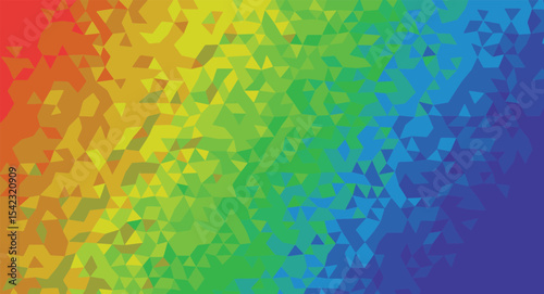 Abstract rainbow low poly geometric background