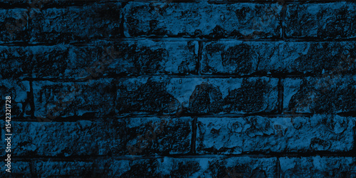 Seamlessly repeatable pattern of a deep blue stone wall, ideal for digital art, website backgrounds, or overlays.
