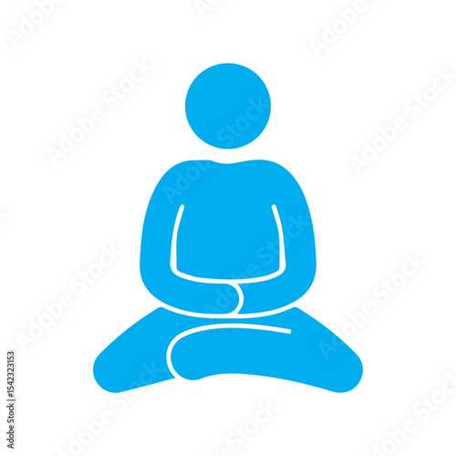 meditate colored icon