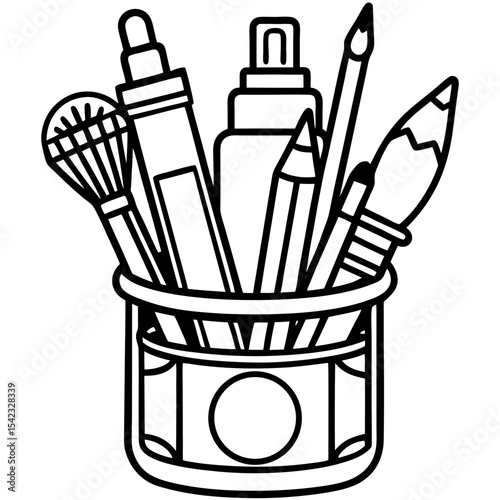 french fries doodle style