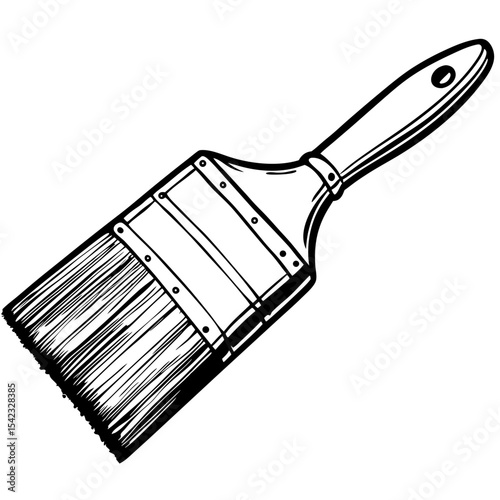 paint brush isolated on white