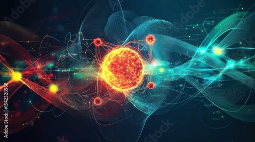 Atomic structure illustration