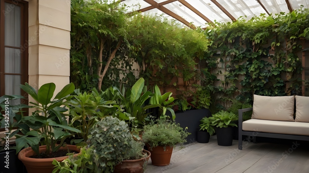 Fototapeta premium / Plants and outside siting 