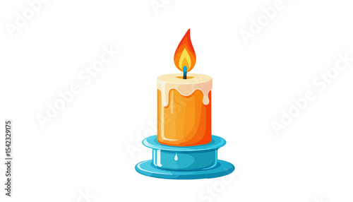 Peaceful Candle Flame for Relaxation and Meditation
