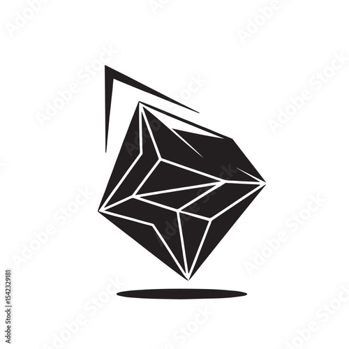 Abstract geometric modern minimalist tech logotype design for branding or corporate business 