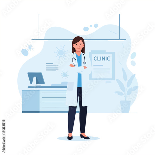 Female Healthcare Professional in a Clinic