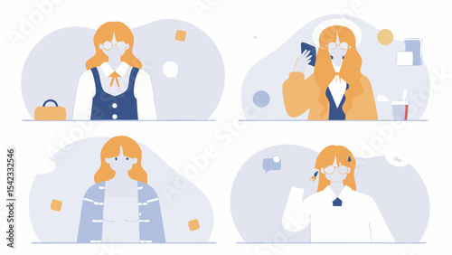 Charming Anime Girl Illustrations Collection