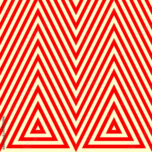 Zigzag lines, triangles background. Seamless pattern. Jagged stripes motif. Wavy linear ornament. Chevrons image. Striped backdrop. Geometric digital paper. Ethnic textile print. Tribal web design.
