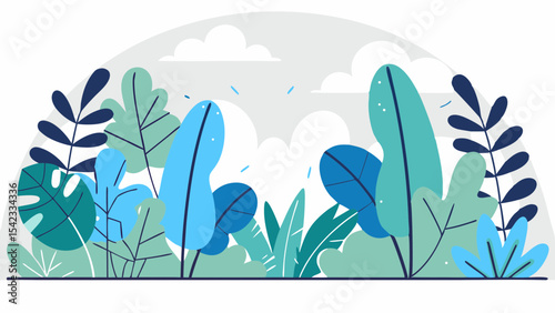 Vibrant Tropical Jungle Seamless Pattern with Lush Plants