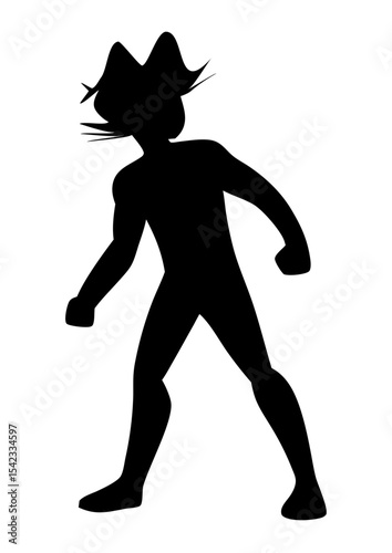 vector silhouette of a man