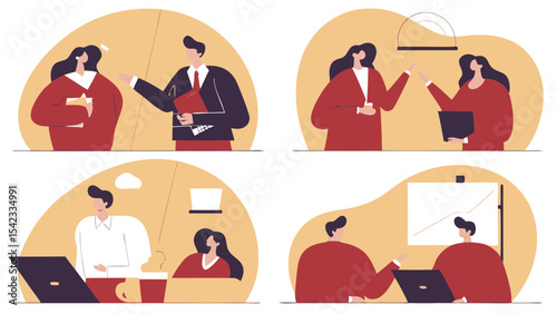 Business Concept Illustrations Mega Set Collection