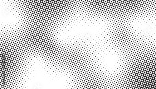 Fading Halftone, Grungy Black And White, Distorted Halftone